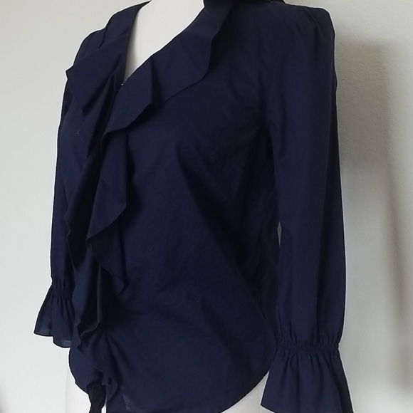 EUC Ralph Lauren petite button down blouse - Picture 3 of 7